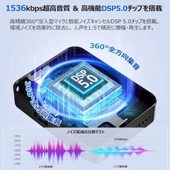 小型ICレコーダー 32GB 32 高音質 80時間連続録音 ボイスレコーダーの画像