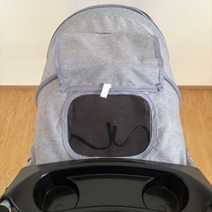 ペット用ベビーカー(四輪車) グレーの画像
