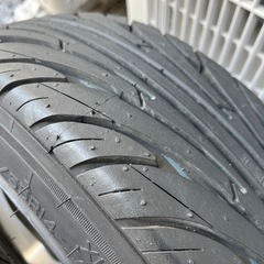 155/55R14 5.5J タイヤホイール　タイヤ2025年バリ山　引っ張りの画像