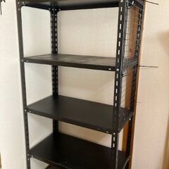 スチールラック/黒/5段/1800x885x460の画像