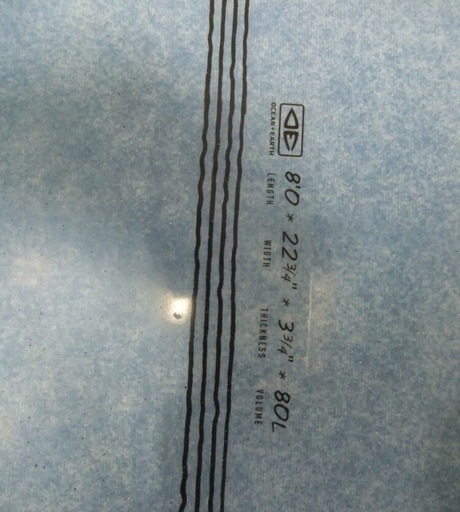 【美品】Ocean earth EZY RIDERソフトボード8.０