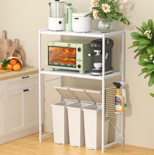ゴミ箱上ラック 高さ125cm レンジラック レンジ台 キッチンラック