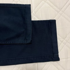 ユニクロ　防風チノパン　暖パン　ウォームパンツ　ネイビーの画像