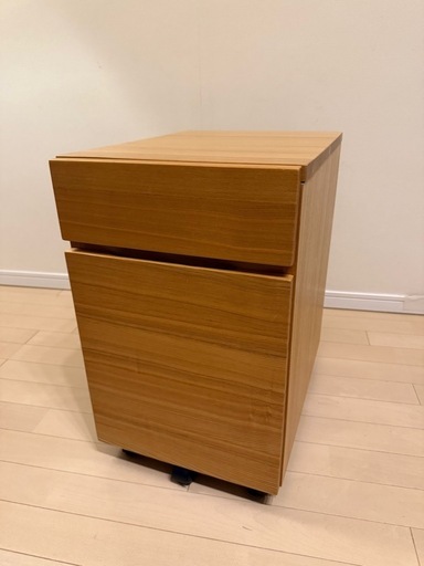 無印良品 オーク材　木製デスクキャビネット