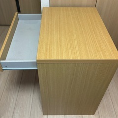 ニトリ　机　デスク　引き出し付きの画像