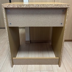 ニトリ　机　デスク　引き出し付きの画像
