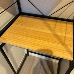 ゴミ箱上レンジラックの画像