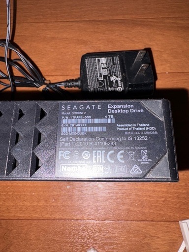 GYP0118 Seagate 外付けHDD 4TB（型番: SGD-MX040UBK） 