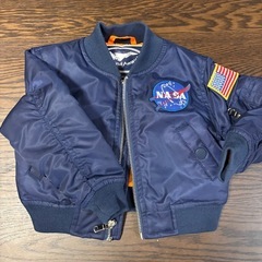 【新品】子供用NASAジャケット Mサイズ(約80センチ)の画像