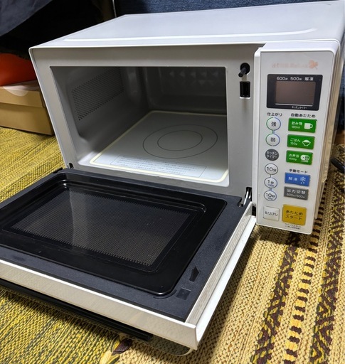 【美品】ヤマダ電機オリジナル フラットテーブル電子レンジ(18L)