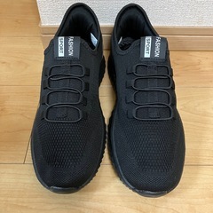 【新品未使用】立ったまま履ける靴 黒 26.5cm スリッポン メンズ スニーカー ウォーキングシューズ 運動靴の画像