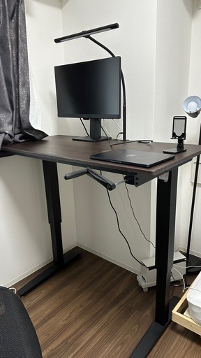 ニトリ昇降デスクマーフィー2 (R) 川崎のテーブル《パソコンデスク》の