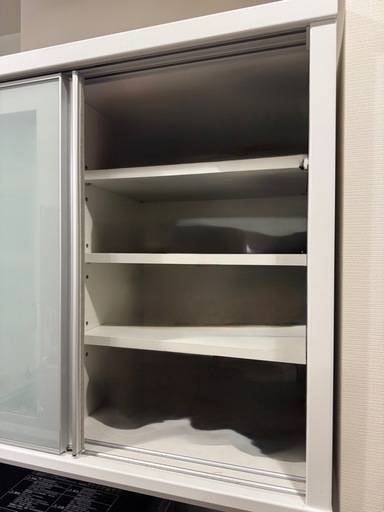 【急募】 松田家具 食器棚 シンプル 家具 キッチンボード キッチン収納 カップボード 白 ホワイト