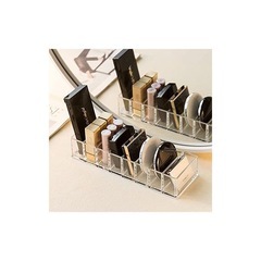 アイシャドウ 収納 化粧品 メイク コスメ収納 アクリル製 卓上 メイクボックス 収納ボックス 透明 化粧品 収納 ディスプレイスタンド 収納ケース アクリルスタンド アイシャドー 口紅 香水 メイク 8仕切りの画像