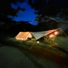 取引中  ロッジ型テント＋ウィングタープの画像