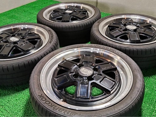 レイズ TRB TB01 15インチ 5J ＋45 4穴 PCD100 運バン 軽バン 軽トラ 軽自動車