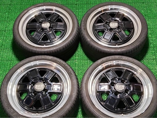 レイズ TRB TB01 15インチ 5J ＋45 4穴 PCD100 運バン 軽バン 軽トラ 軽自動車