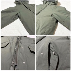 《美品》ikka 中綿ジャケット 撥水加工 M カーキ メンズ ユニセックスの画像