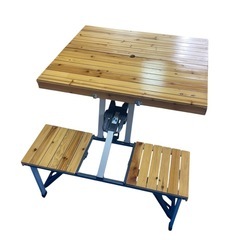 ●ピクニックテーブル　木製　折りたたみ　キャンプの画像