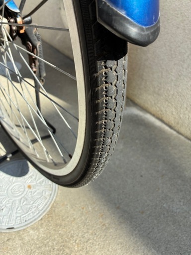 自転車26インチ　青色シティサイクル