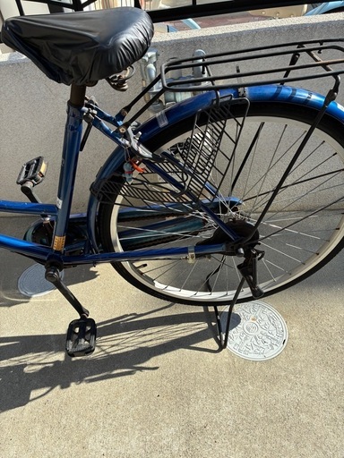 自転車26インチ　青色シティサイクル