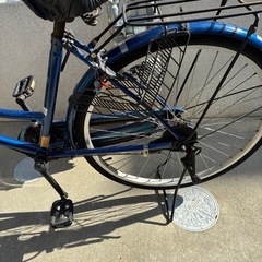 自転車26インチ　青色シティサイクルの画像