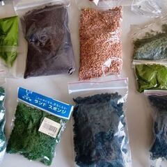 ジオラマ用素材（スポンジ、コルク等）全29種の画像