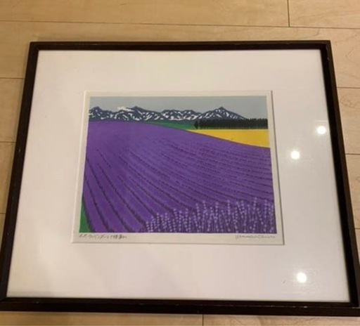 大本　靖　ラベンダーと十勝連山 大本靖ラベンダーと十勝連山 (ミーたろう) 白石のインテリア雑貨/小物