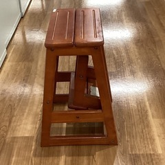 木製折り畳み式踏台【町田市再生家具】　253006の画像