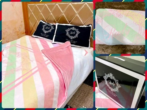 Rady 厚手ふわとろ毛布 ダブルサイズ レインボーホテルシリーズ