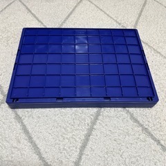 折りたたみ　カゴ　アイリスオーヤマブルー　プラスチック　収納　整理の画像