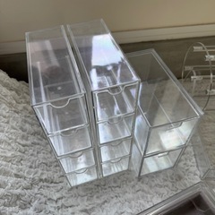 【おまけ付き】アクリルケース　セット　コスメ　ジュエリー　アクセサリー収納の画像