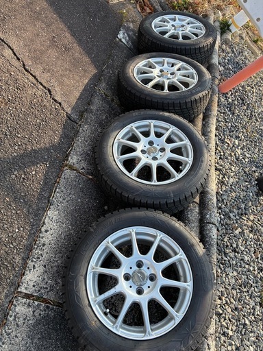 ②2021年製185/65R15バリ山！中古スタッドレスタイヤ2本セット バリ山