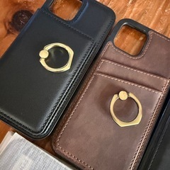 iPhone12のリング、カード入れ付きフィルム8枚の画像