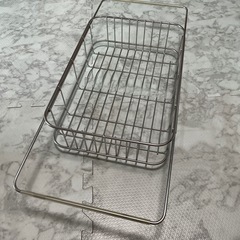 水切りカゴ　水切りラック　伸縮自由の画像