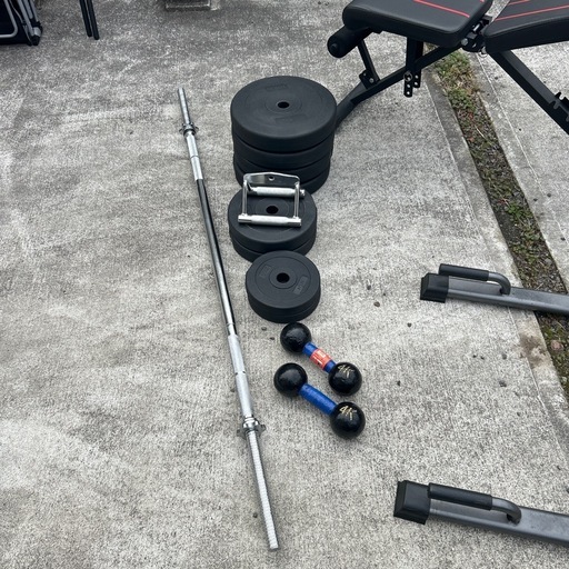 決まりました。トレーニング器具5点セット値下げしました