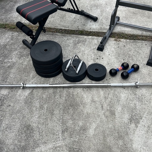 決まりました。トレーニング器具5点セット値下げしました