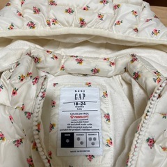 GAP フード付き花柄アウター 18-24ヶ月の画像