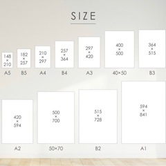 2枚セットFISKBO フィスクボー フレーム、ホワイト、50x70cmの画像