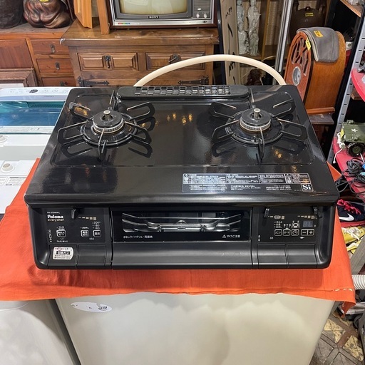 Paloma 二口ガスコンロ　都市ガス　2022年製　PA－370WA－L　一か月保証付き　【リサイクルショップ道楽屋】