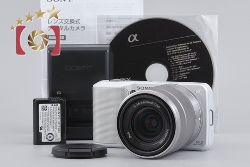 中古】SONY ソニー α NEX-3 ズームレンズキット ホワイト (ファイブ