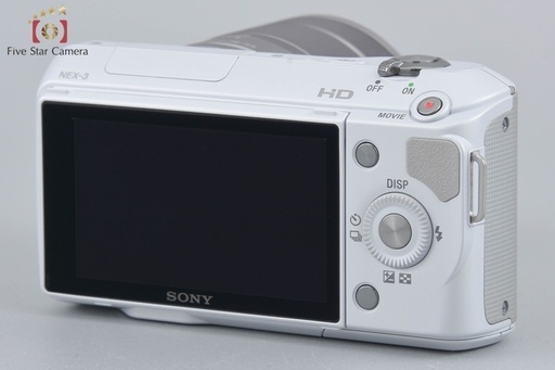 中古】SONY ソニー α NEX-3 ズームレンズキット ホワイト (ファイブ