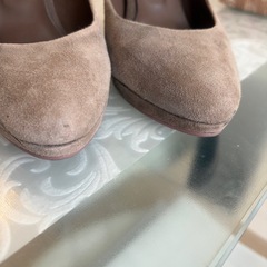 【DIANA パンプス】 ベージュ／22.5cm／ヒール9cmの画像