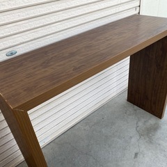 カウンターテーブル　ブラウンの画像