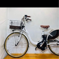 後輪タイヤ新品！ヤマハ PAS With 26インチ 整備済の画像