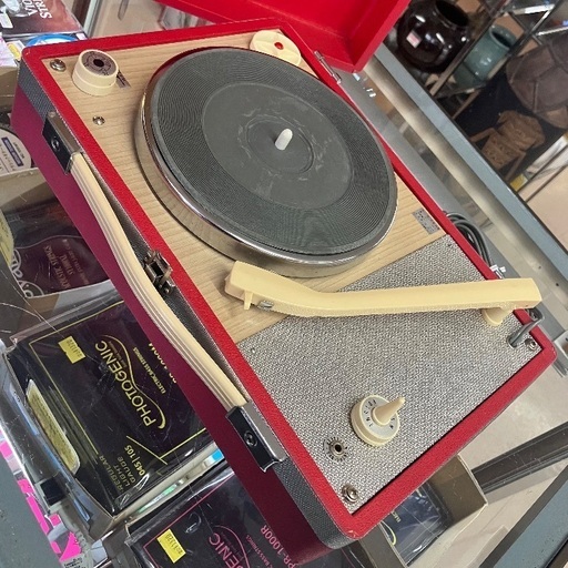 昭和レトロ　コントロール音響株式会社　ポータブルレコードプレーヤー　動作品　美品