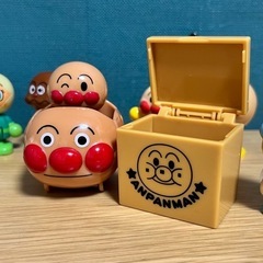 【アンパンマン豪華セット】リズム楽器（マラカス・ハーモニカ）＆ソフビ・指人形 まとめ売りの画像