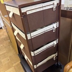 【ジャングル深井店】★キャスター付き 4段ミニチェスト 家具 収納家具 簡易クリーニング済 堺市 深井 【FU3327】の画像