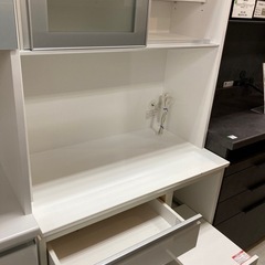 取りに来れる方限定！松田家具の２枚扉レンジボードです！の画像