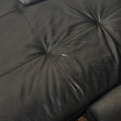 定価60万 イタリア本革高級カウチソファ コーナー レザーの画像